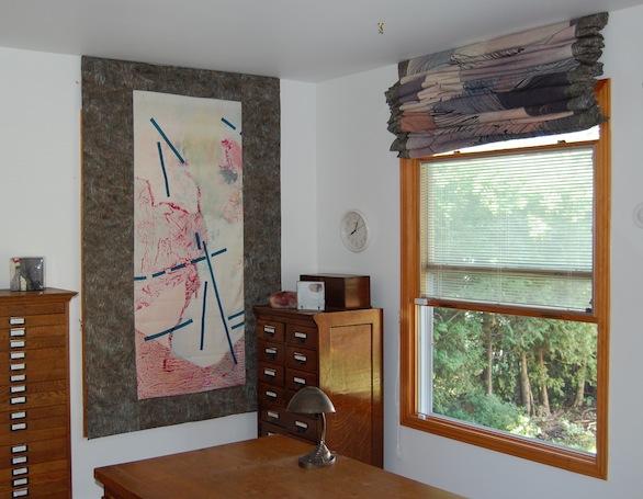 Roman shades, closed